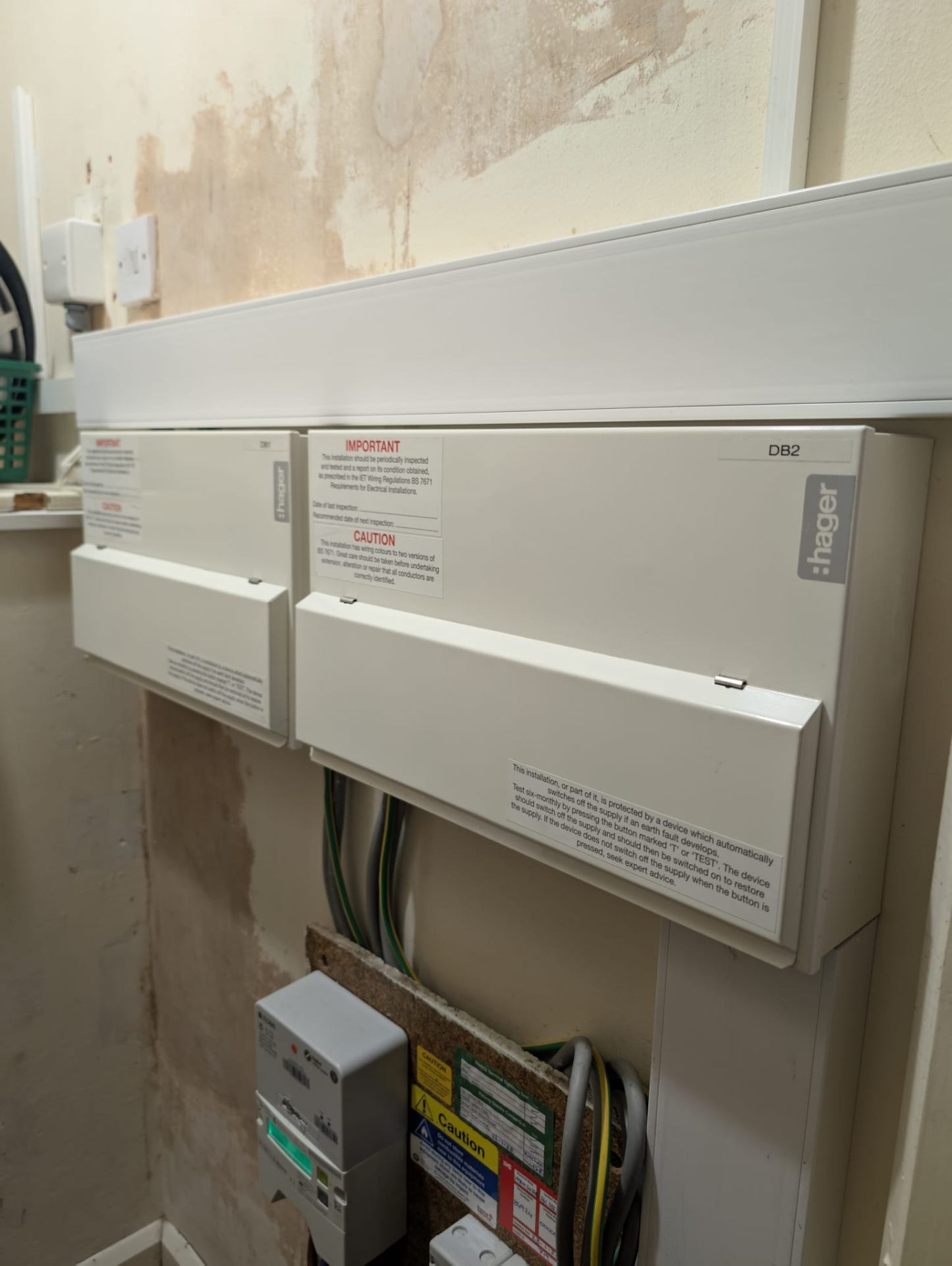 Dual Hager consumer unit upgrade with RCD protection