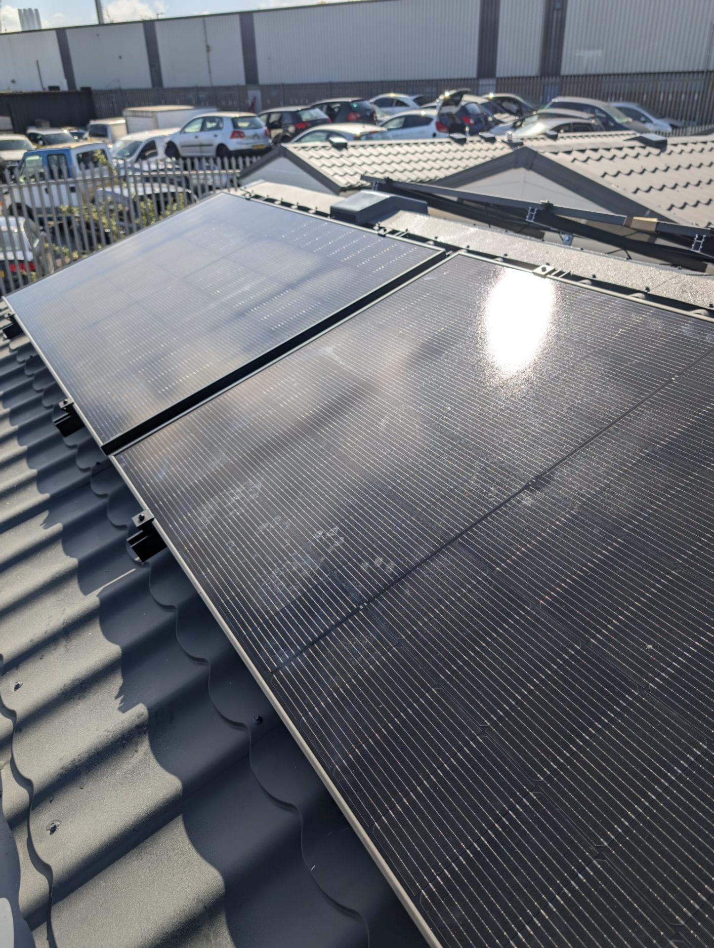 Commercial rooftop solar PV install by 3 Core Group